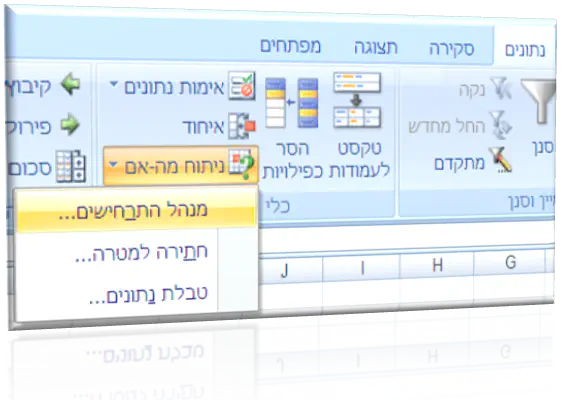 תרחישים אקסל 2