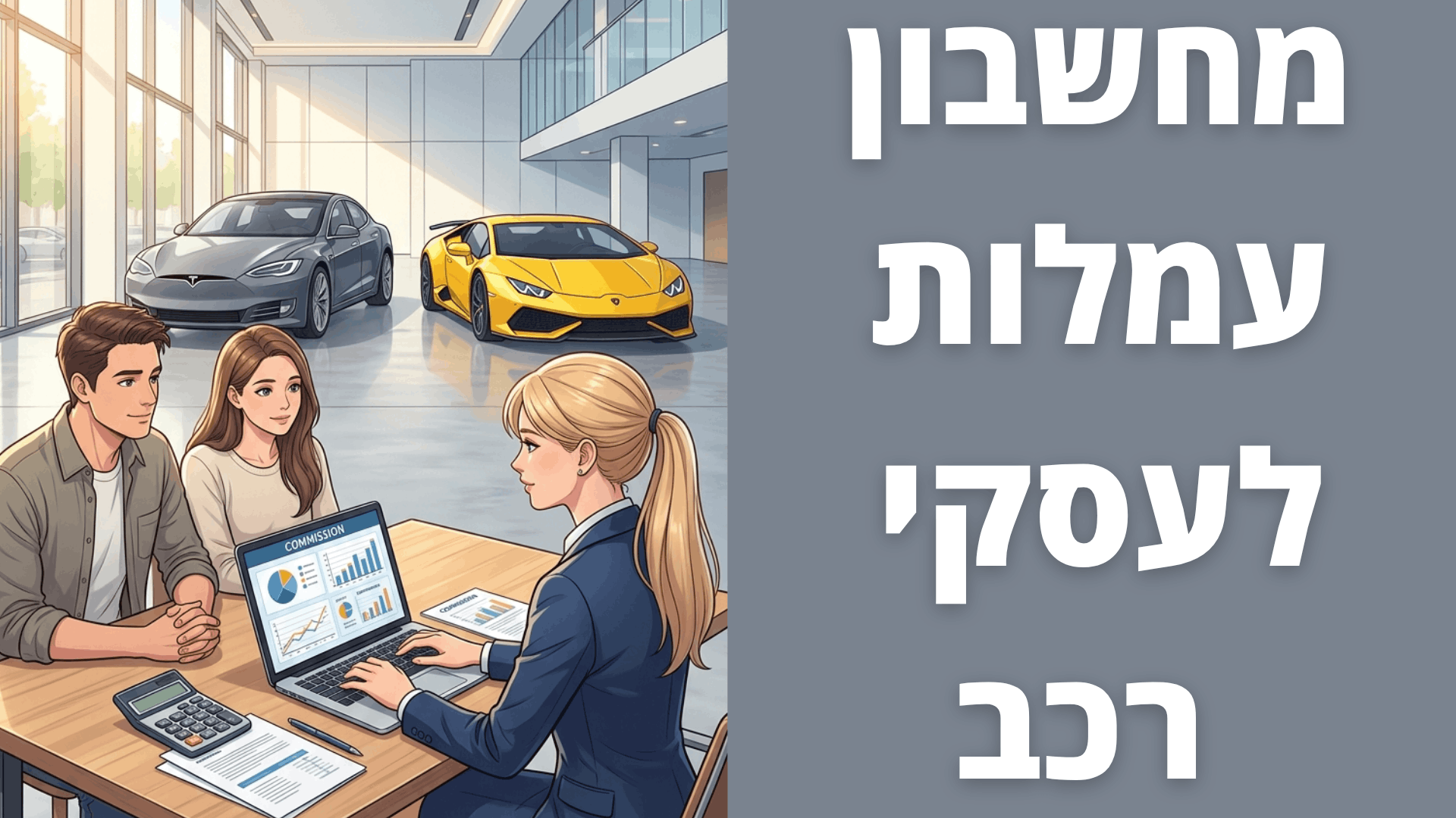 מחשבון עמלות רכב באקסל