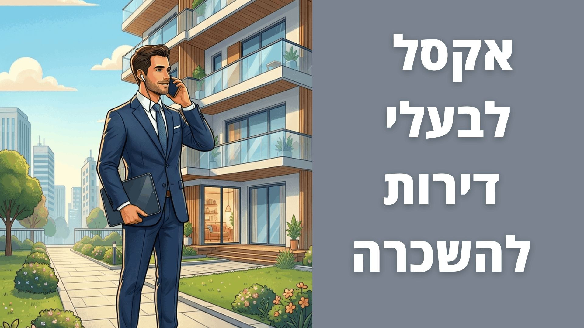 מחשבון חשבון שכירות באקסל