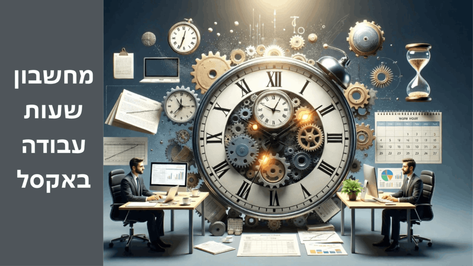 מחשבון שעות עבודה באקסל