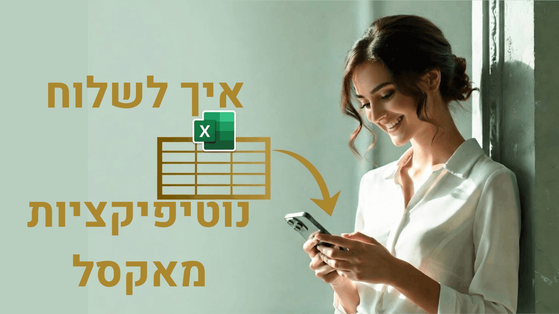איך לשלוח נוטיפיקציות מאקסל לסמארטפון ולמחשב